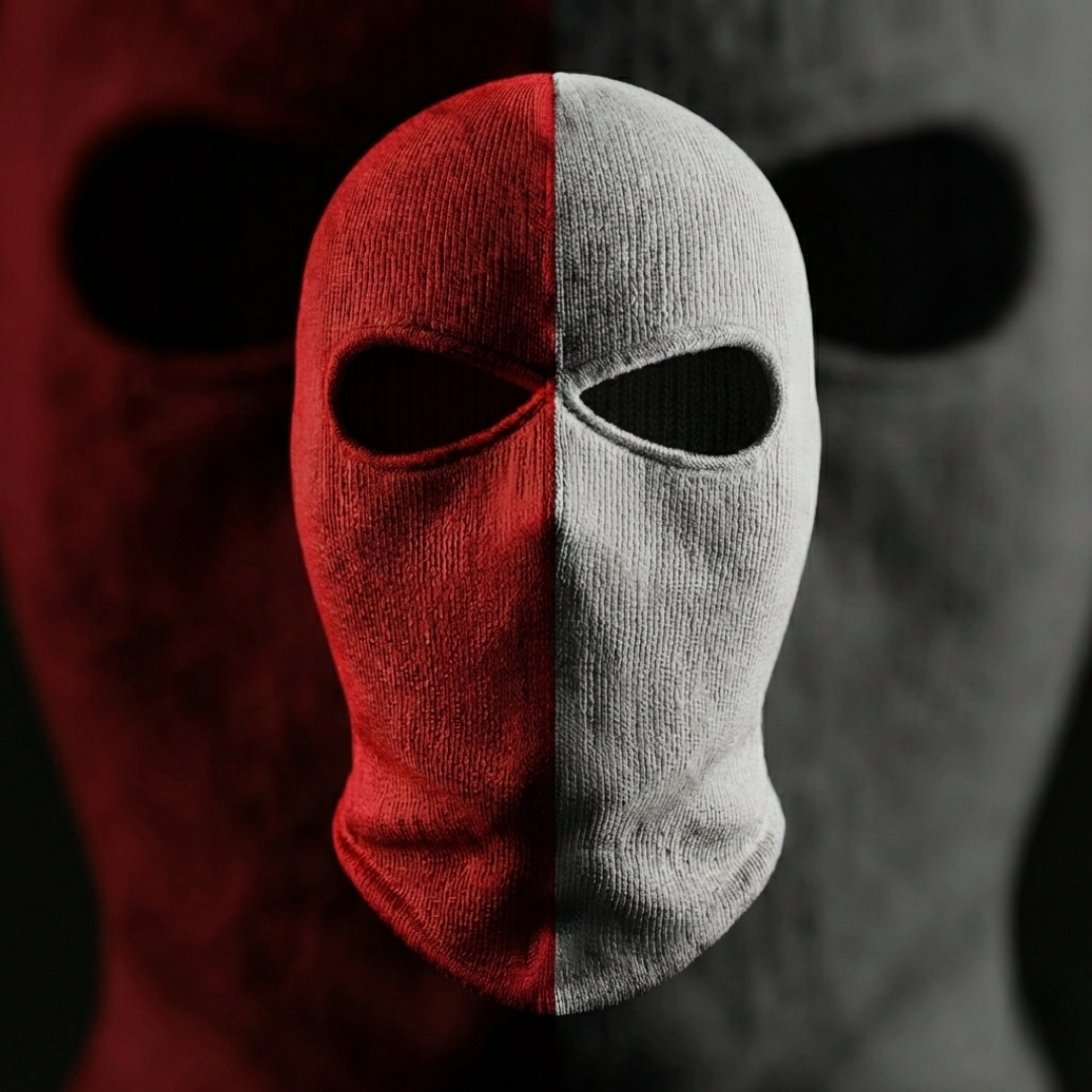 Cult Kırmızı-Beyaz Taraftar Maske