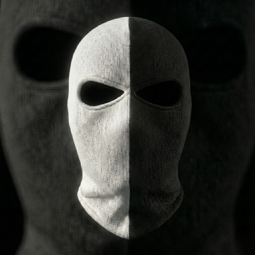 Cult Siyah-Beyaz Taraftar Maske