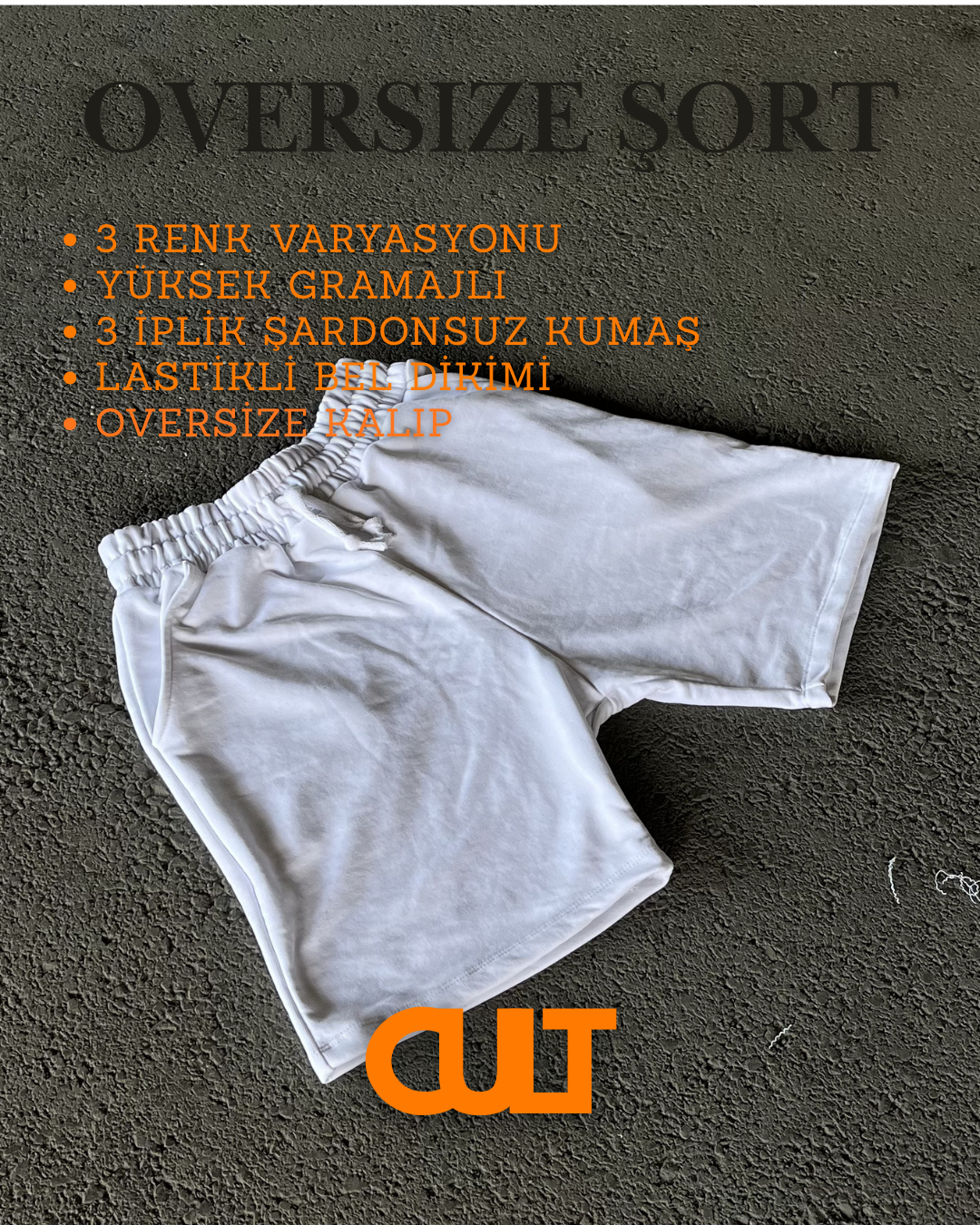 Cult Beyaz Şort